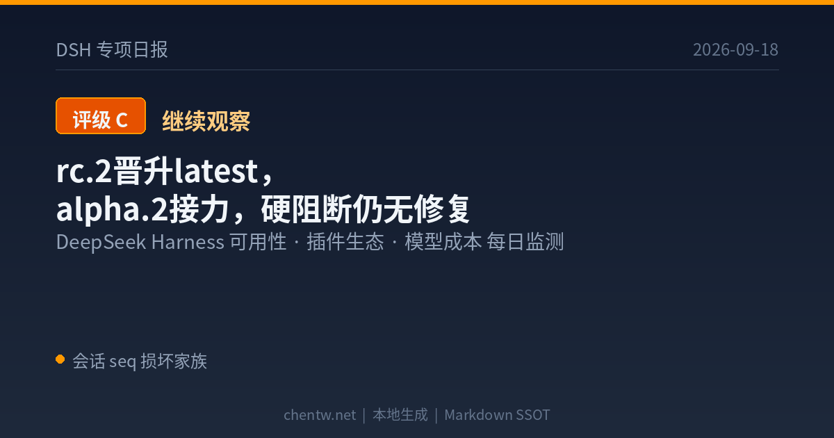 DSH专项日报 2026-09-18 评级C