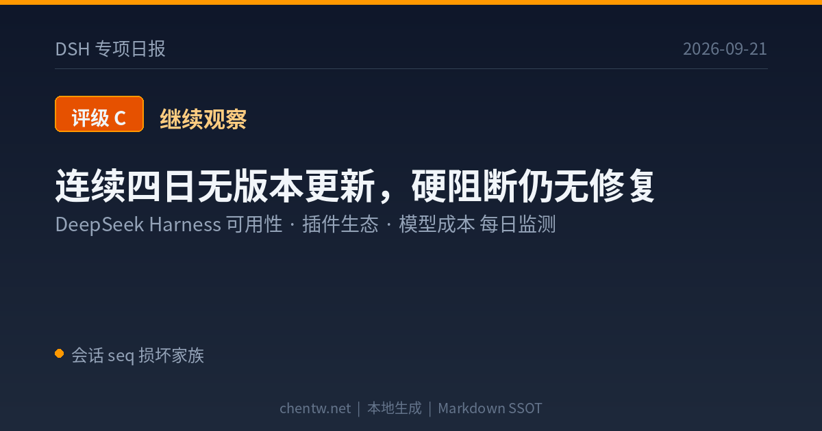 DSH专项日报 2026-09-21 评级C